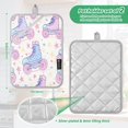 thumbnail image 6 of Yayeee Pot Holders Kitchen Heat Resistant with Pockets 7"x9.8" Cotton Oven Cooking Hot Pads, Pink Skates, 6 of 7