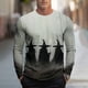 thumbnail image 1 of Blusas y camisas de manga larga con cuello redondo, moda casual para hombre, estampado deportivo, blusas de manga larga con cuello redondo, camisas para hombre, blusa de poliéster, 1 of 5