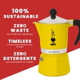 thumbnail image 5 of Cafetera Bialetti Rainbow, 3 tazas, aluminio amarillo, 5 of 5