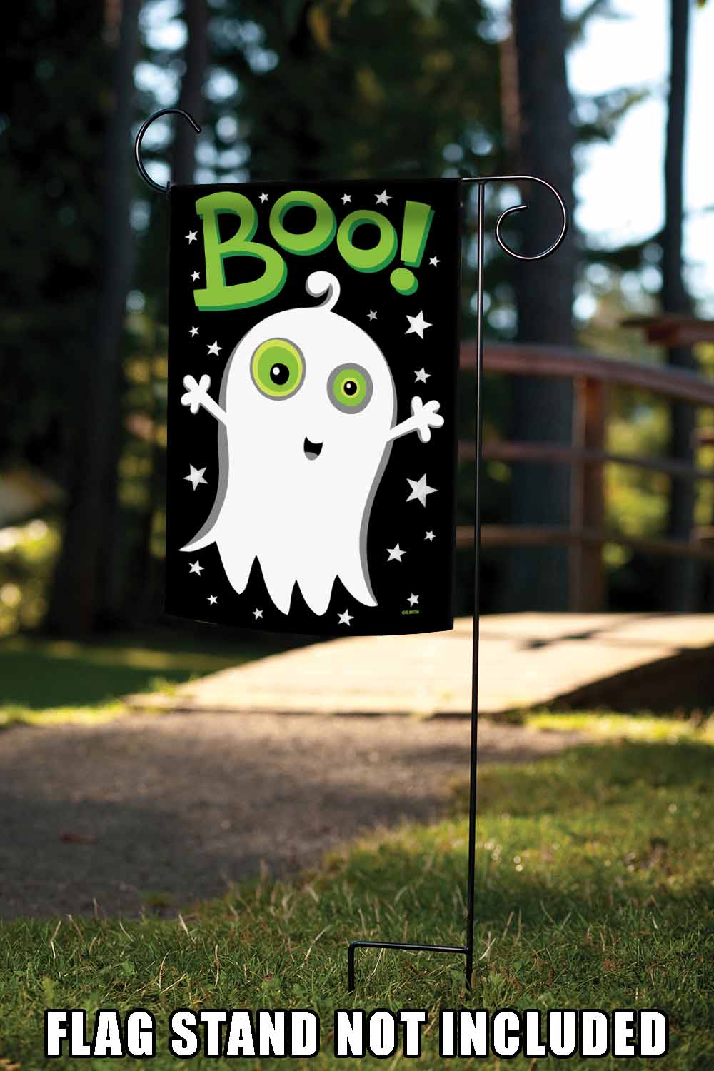 Toland Home Garden Boo Ghost Halloween Flag Double Sided 12x18 Inch - image 4 of 5
