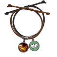 thumbnail image 1 of Pulsera Nebulosa de oro paisaje cielo naranja Unbranded Cuerda Mano cuero, 1 of 2