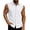 White, variant on Swuxness Men's Sleeveless Turndown Collar Tank Solid Color Button Slit Hem Beach Top Shirts