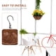 thumbnail image 5 of Maceta colgante de metal de 20 cm (8 pulgadas), cesta de coco redonda con alambre de acero, soporte para plantas, macetas decorativas colgantes para interiores y exteriores., 5 of 8
