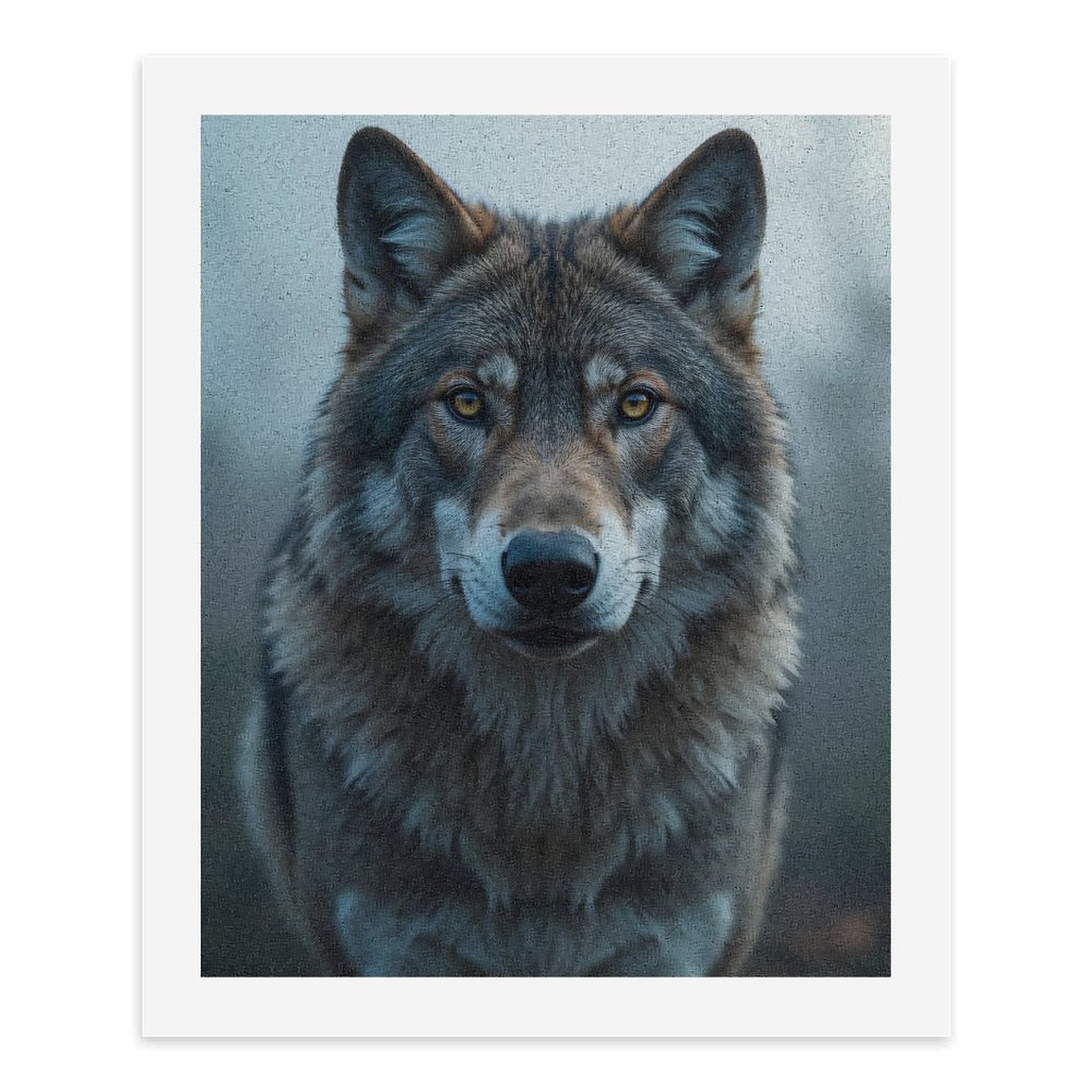 Paint By Numbers Kit for Adults Beginner - Wolf Majestic Wilderness Portrait DIY Canvas Painting Kits for Adults, Frameless Paint By Number for Adults for Home Wall Decor 16x20 Inch