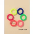 thumbnail image 3 of 100 unids/set bandas elásticas para el cabello accesorios para el cabello para niñas Mini diadema de nailon colorida soporte para cola de caballo para niños adornos de regalo, 3 of 5