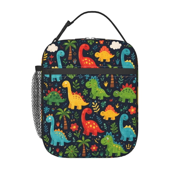 Dinosaur Lunch Bag Reusable Thermal Lunch Tote with Handle for Women and Men
