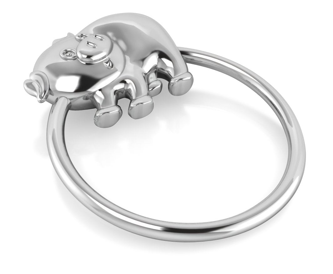 silver plated rattle