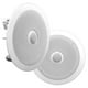 thumbnail image 1 of Altavoces de montaje en pared/techo de 8" - Par de altavoces de medios/graves de 2 vías con tweeter de cúpula de titanio de 1" - Frecuencia respuesta 55Hz-22kHz & 300W pico - Pyle PDIC80, 1 of 3