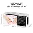 thumbnail image 1 of Nail 360Pcs Boxed Nail Wipes Cushions Soft Absorbent Gel Tips Cotton Cleanser Manicure Clean Towel, 1 of 6