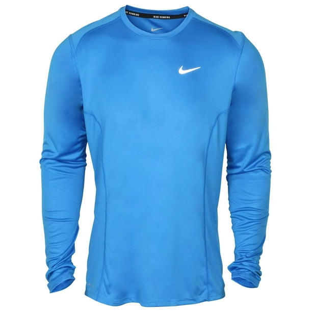 Nike Men's Dri-Fit Miler Long Sleeve Running Top - Walmart.com