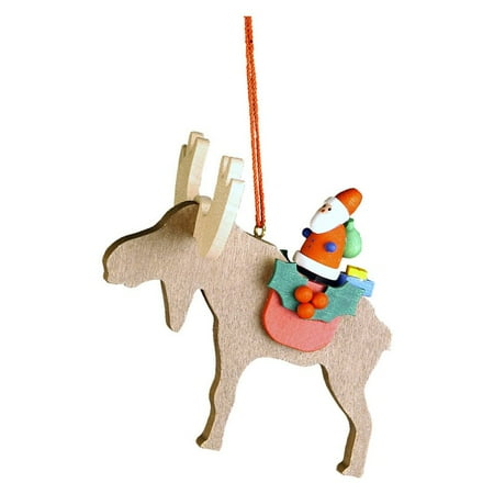 Christian Ulbricht Santa on Elk Ornament