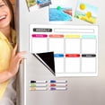thumbnail image 3 of Magnetic Calendar White Boards Weekly Fridge Planner Magnetic White Board for Refrigerators Magnetic Whiteboard for Fridge Weekly Planner Board Plastic with Pen Towel, 3 of 5