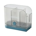 thumbnail image 1 of Dish Drying Rack,Kitchen Drying Holder Tray Wall Mounted Spoon Chopsticks Draining Storage Rack,Blue, 1 of 1