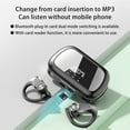 thumbnail image 5 of Wireless Earphones Bluetooth 5.3 Magical Support SD Card TWS-Headphones Mirror Earbuds with Ear Hooks for Training Sport Digital Display, 5 of 8