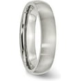 thumbnail image 5 of Chisel Stainless Steel Brushed 5.2mm Half Round Band - Ring Size 12.5, 5 of 8