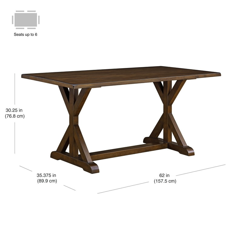 Better Homes Gardens Granary Modern Farmhouse Dining Table Dark