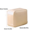 thumbnail image 3 of Clear Window Large Capacity Quilt Storage Bag Portable Breathable Organizer for Comforters Blankets Clothes Closet Under Bed, 3 of 5