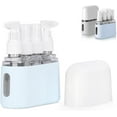 thumbnail image 1 of Mini Shampoo Dispenser Portable Travel Bottle Set, Mini Dispenser Portable Travel Set, Leak Proof Pump Bottles Containers Travel Size, Reusable Travel Bottles for Toiletries (Blue, 4 in 1), 1 of 7