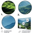 thumbnail image 3 of Designart "Rice Terraces China Azure painting III" Chinese Metal Wall Decor, 3 of 5