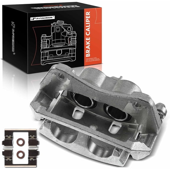 A-Premium Disc Brake Caliper Assembly with Bracket Compatible with Honda Pilot 2009-2015 Front Passenger Side