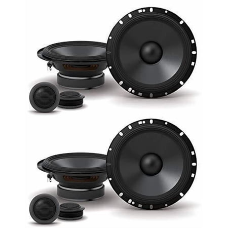 2 Pairs ALPINE S-S65C 240w 6.5" Car Audio Component Speakers with 1" Silk Tweeters