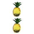 thumbnail image 1 of Kearding Impresionante adorno de piña de cristal - Regalo de boda Decoración de cristal para sala de estar Gabinete de vino Amarillo Amarillo 2Conjunto, 1 of 6