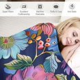 thumbnail image 3 of Orinice Colorful Flowers Warm Lightweight Blanket Soft Fleece Throw Blanket for All Seasons - Exquisite Gifts for Living Rooms Sofa Decor Cow Gifts Blanket 60x80in, 3 of 6