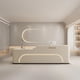 thumbnail image 1 of Office Luxury Reception Desk Cashier Table Register Shop Modern Conference Reception Desk Counter Theke Rezeption Bar Furniture My Lux Decor Round, 1 of 6