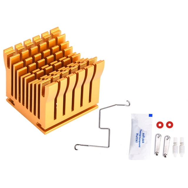 Heat Sink High Quality Gold Aluminum Electrical Supplies for Printed Circuit Power Board 43x40x36mm