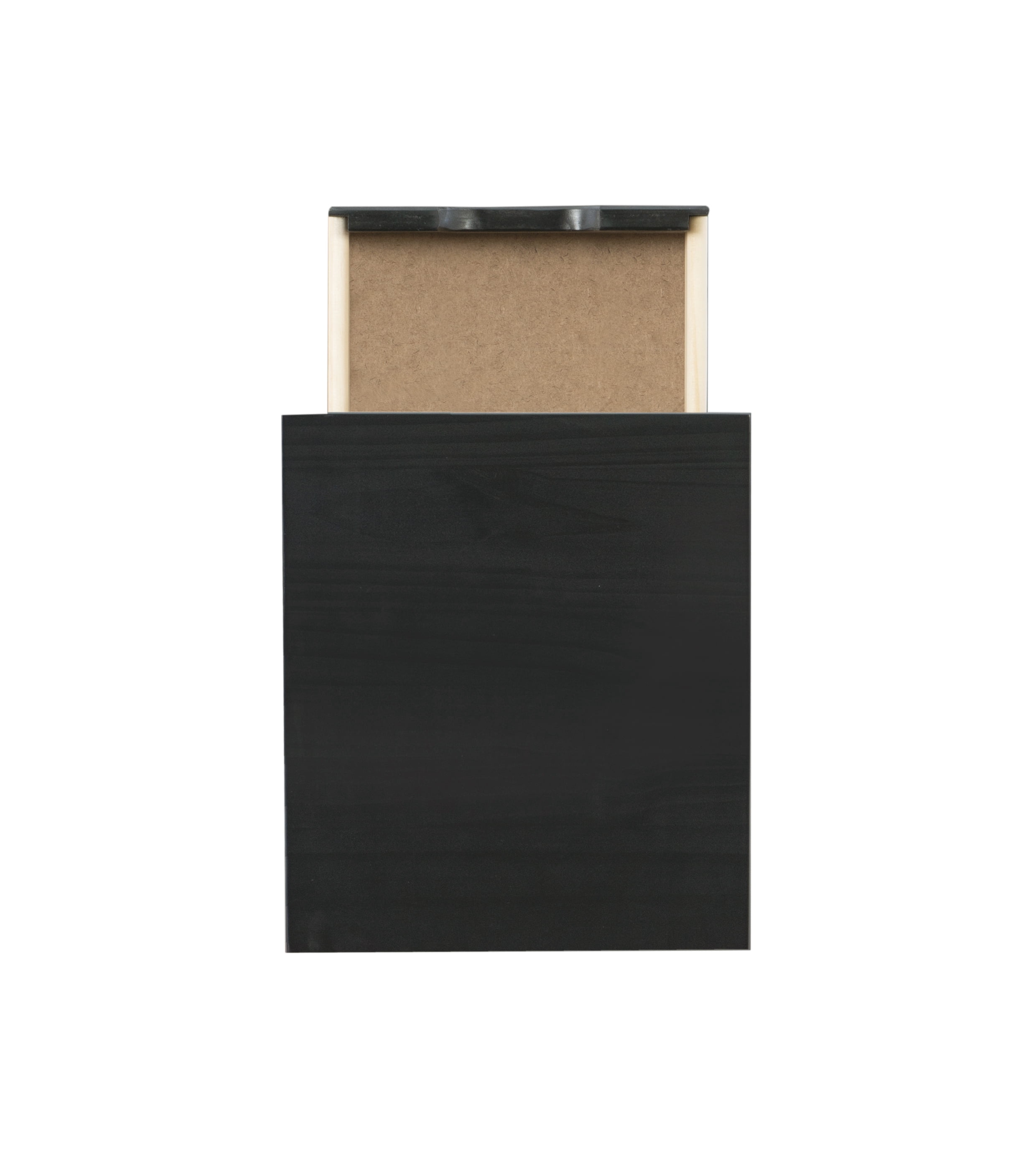 Linon Cary 6-Drawer Rolling Storage Cart, Black