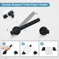 thumbnail image 4 of Juego de accesorios de baño TQKAG negro mate SUS304 de acero inoxidable, 4 of 8