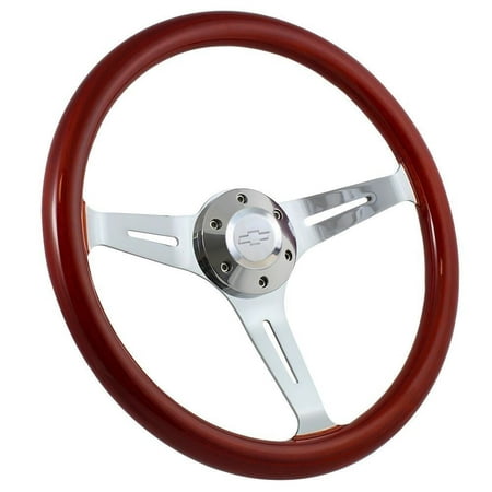 1974 - 1994 Chevy Pick Up C/K Series Wood Steering Wheel, Horn, Boss