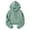 Green, variant on Women's Sweatshirt Casual Solid Hooded Loose Sweatshirt Strap Split Long Sleeve Crop Top with Soft Material Blue M