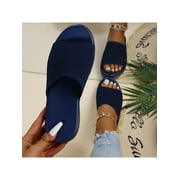 Sexy Dance Orthopedic Sandals for Women Wide Width Comfortable Slides Slippers Slip On house Shoes
