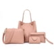 thumbnail image 1 of Sonducket Conjunto de bolsos de mano, Kit de tarjetero, artesanía, bolso de gran capacidad, bolso de hombro, manija, superficie lisa exquisita Carteras Rosa, 1 of 6