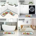 thumbnail image 4 of SKYSONIC Watercolor Cocktail Kitchen Rugs 2 Pieces, Summer Floor Mat Room Area Rug Washable Carpet Perfect for Living Room Bedroom Entryway, 4 of 7