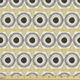 thumbnail image 1 of Abstract Upholstery Fabric by the Yard, Circles Lines in Scribble Drawing Style Pattern, Decorative Fabric for DIY and Home Accents, Taupe Multicolor by Ambesonne, 1 of 5