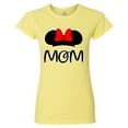 thumbnail image 2 of Minnie mouse Ears MOM Cartoon Printed T-Shirt Funny T-Shirt Short Sleeve T-Shirt Soft and Comfy Shirt, Lightweight Shirt Color Yellow Small, 2 of 3