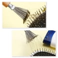 thumbnail image 1 of paquetes de herramienta de limpieza de cepillo de pelo con rastrillo de alambre de metal mango de madera para uso doméstico y de salón (mango con ranura), 1 of 7