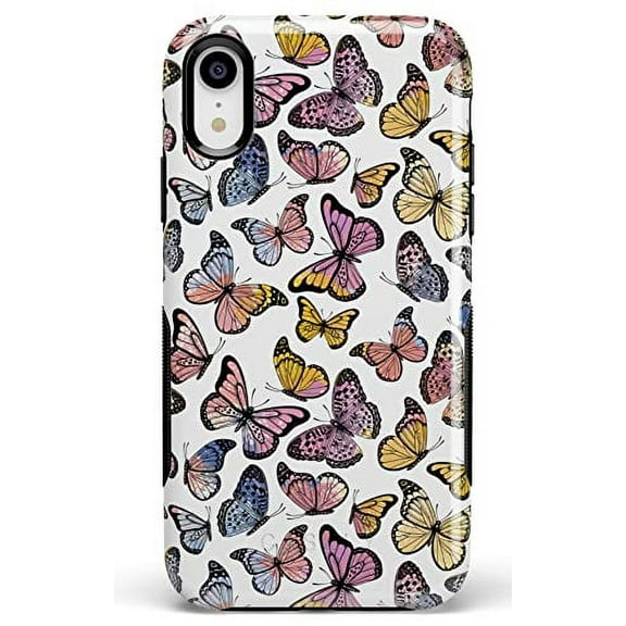 Casely iPhone XR Phone Case | Free Spirit | Rainbow Butterfly Case