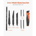 thumbnail image 2 of KFFKFF Jab Cutter, 6-inch Keyhole Cutter with Comfortable Handle, 8-in-1 Versatile Drywall Jab Cutter, Keen Jab Cutter with Triple Ground Blades, 2 of 9