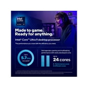Intel Core Ultra 9 285K - Core Ultra 9 (Series 2) Arrow Lake 24-Core (8P+16E), LGA 1851, 125W Desktop Processor - BX80768285K