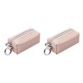 thumbnail image 1 of Cartera de mujer Sonducket Llaves de cuero Llavero Monedero con cremallera Rosa Rosado 2Conjunto, 1 of 6