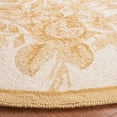 thumbnail image 3 of Safavieh Chelsea Benedict Bordered Area Rug, Ivory/Gold, 4' x 4' Round, 3 of 11