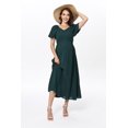 thumbnail image 3 of Yesfashion Women's Long Sleeve Maternity Dress V Neck Swiss Dot Casual Loose Short Dresses, 3 of 9