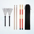 thumbnail image 5 of Pawsdot Drum Accessory Brush Assorted Color Wooden Handle with Retractable Metal Loop and Nylon Bag, 5 of 6