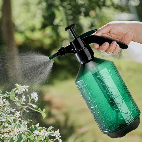 Regadera de alta presión de 2000 ml con boquilla de pulverización ajustable para plantas, jardinería y limpieza