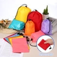 thumbnail image 4 of Bolsa con Cordón Uxcell con Cierre, Saco de Almacenamiento Impermeable para Viajes de Gimnasio 14" x 16" & 8 Paquete & Azul Zafiro, 4 of 7