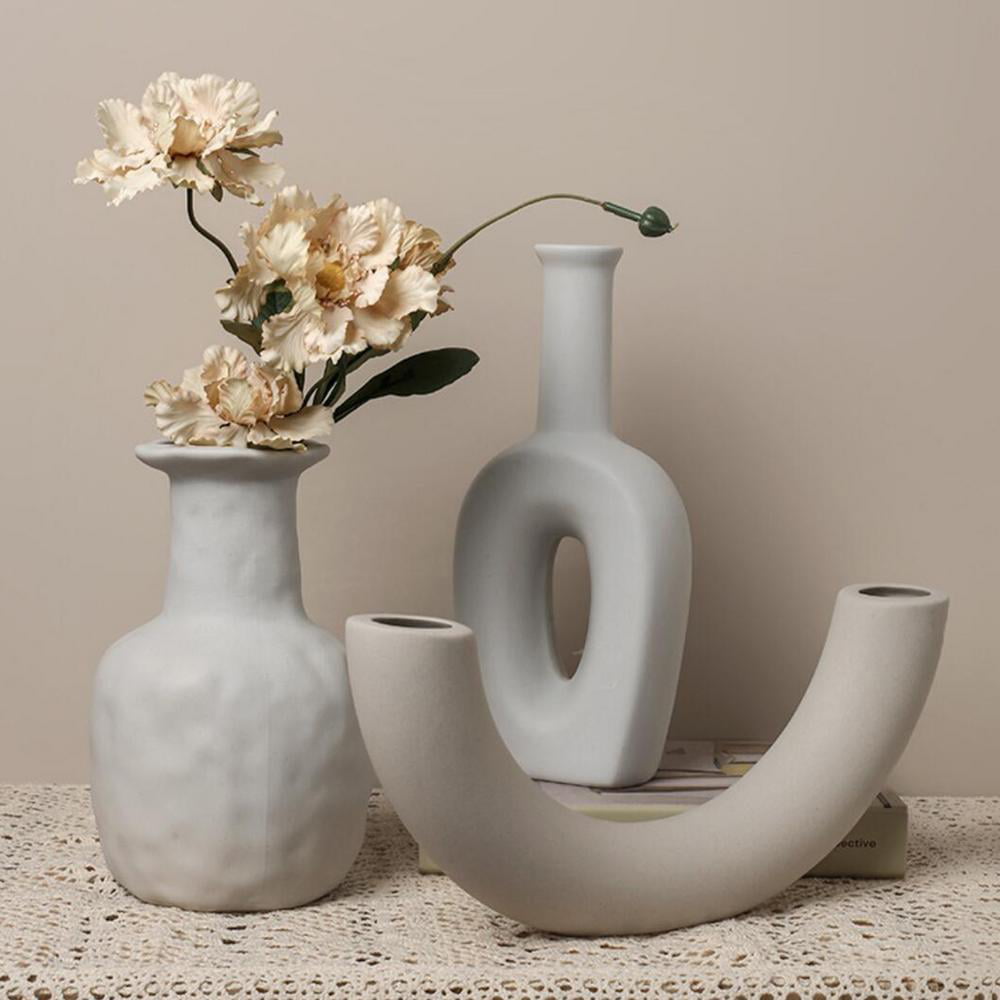Modern Minimalist Ceramic Vase,Human Body Vase,Interesting Vase Center Decorative Vase,White Vase,Gift