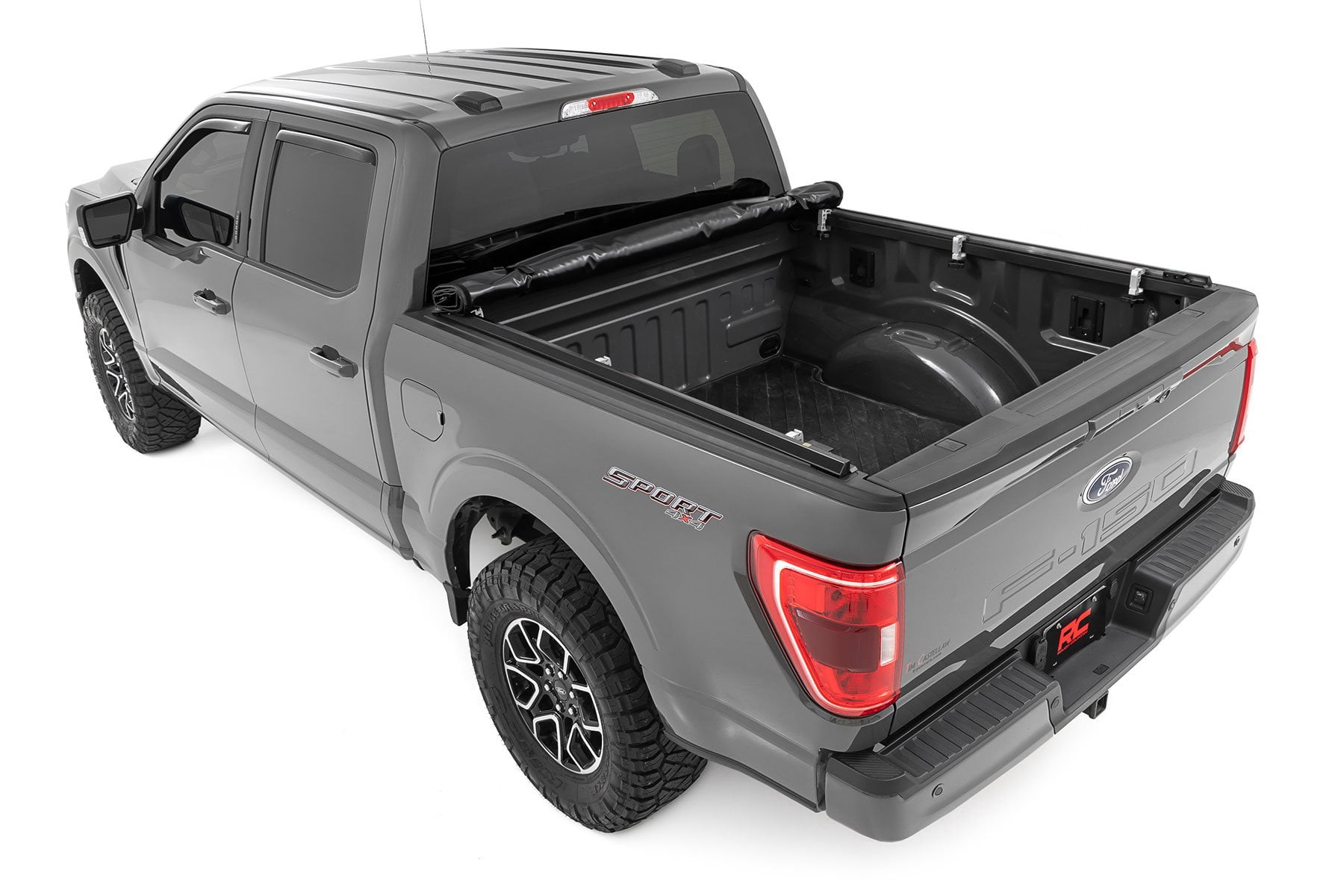 Rough Country Soft Roll-Up Bed Cover for 2015-2026 Ford F-150 | 5'7" - 42220550